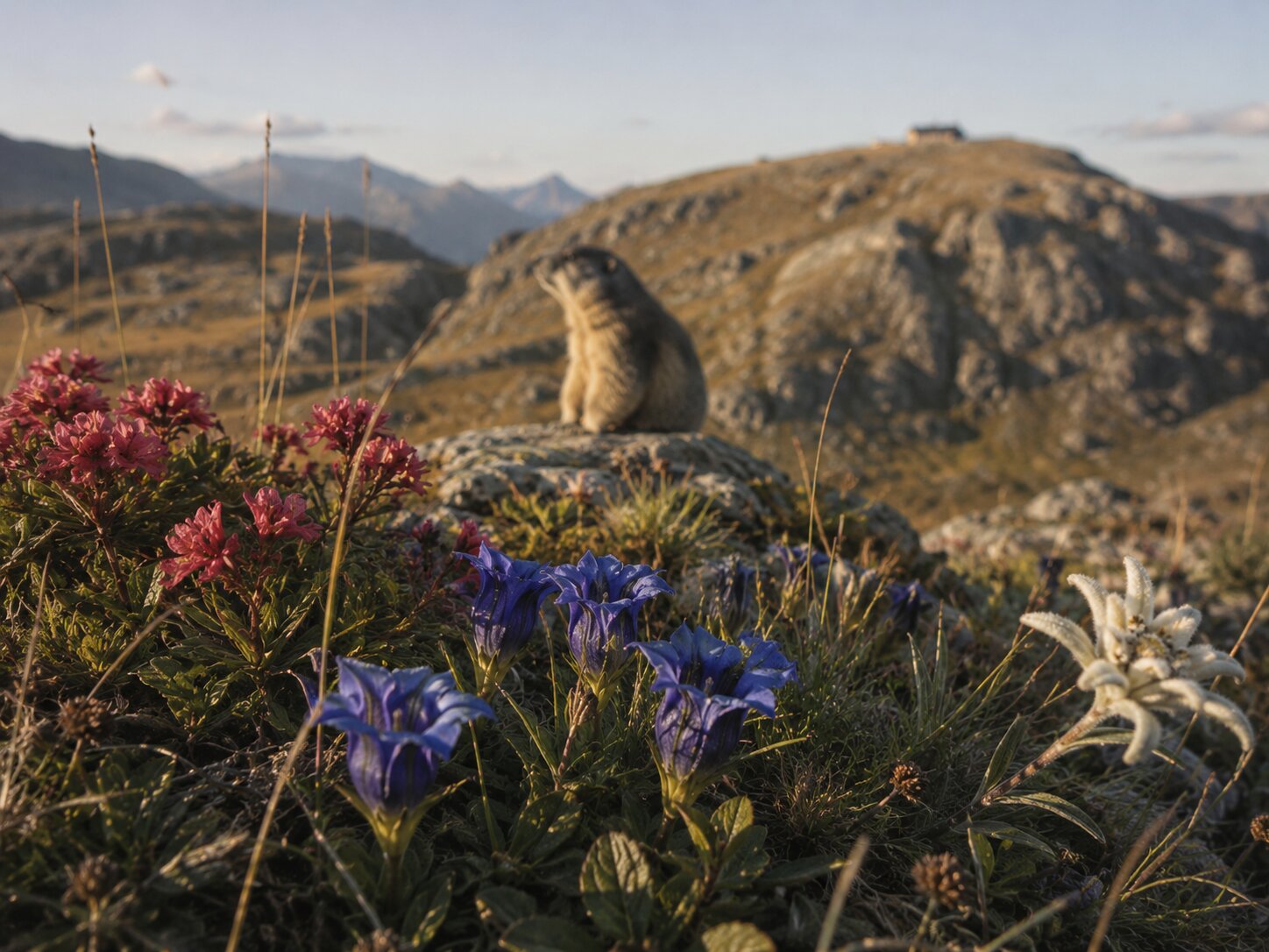 Sentiero alpino tra i pascoli d'alta quota